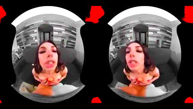 Darcie Dolce topless VR POV tease, big tits closeup