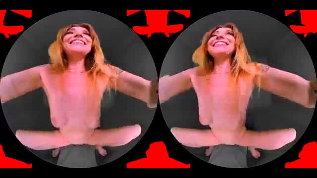 Lucy Foxx nude VR spread legs wide smiling at viewer