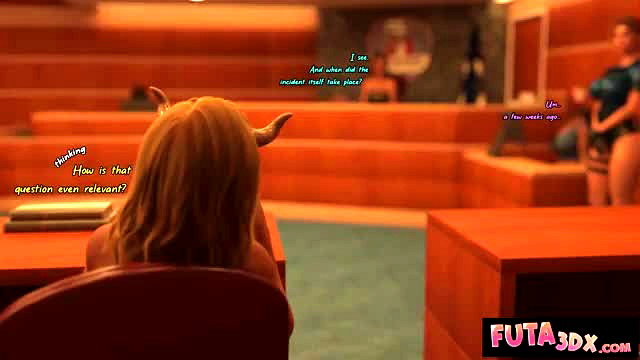 Futa3dx courthouse futa drama with horny devil girl threesome tease