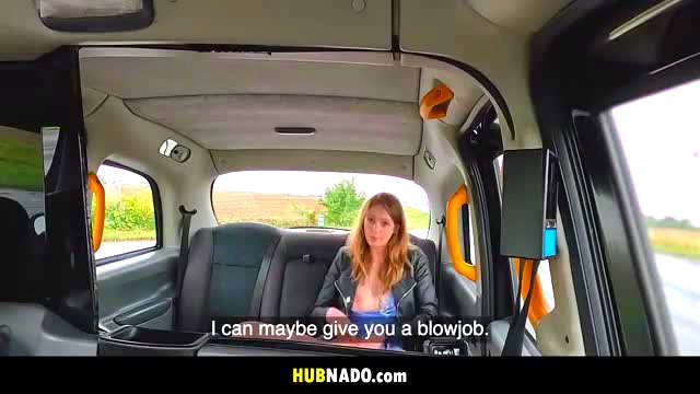 Gina Snow offers blowjob in Fake Taxi, wild slut in cab