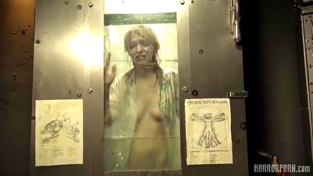 Belle Claire wet transparent shirt shower in Horror Porn Cunthulhu