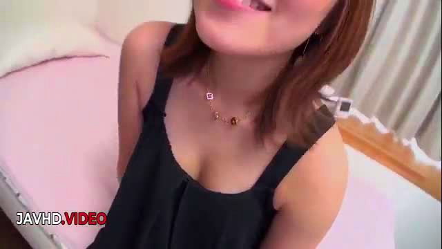 Tiara Ayase seductive smile in black top, hot JAV babe closeup