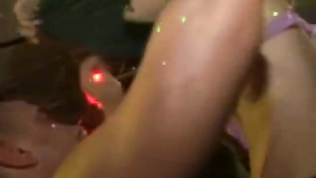 Girls party with male stripper grinding on woman in lingerie