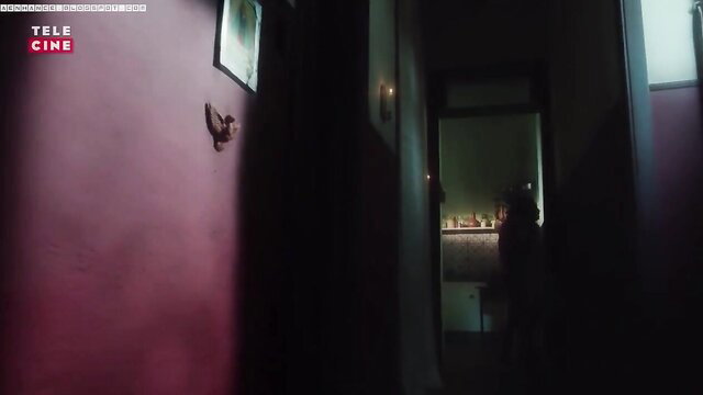 Juliana Paes as Dona Flor in seductive purple room scene
