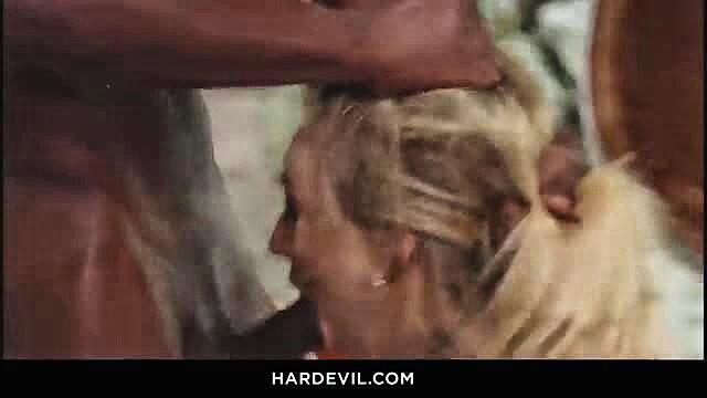 Jack Rippher grips Elisa Calvi's blonde ponytail in intense fuck