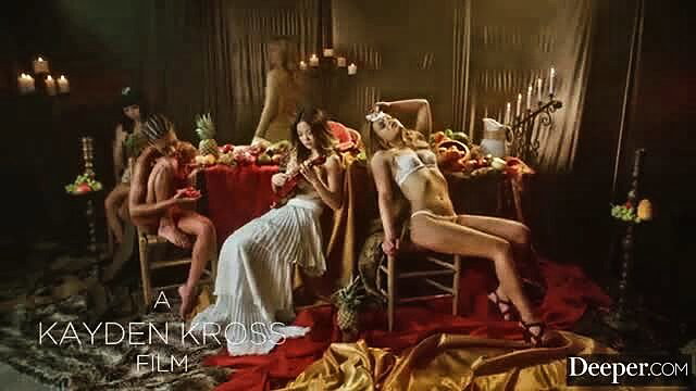 Lulu Chu, Marica Hase, Scarlit Scandal nude fruit feast orgy Deeper