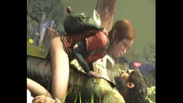 Ellie from The Last of Us redhead teen rides soldier cock outdoors