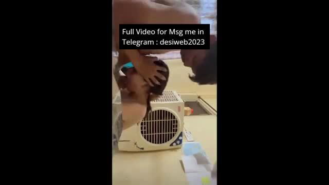 Cute Indian girl naked by AC unit showing body