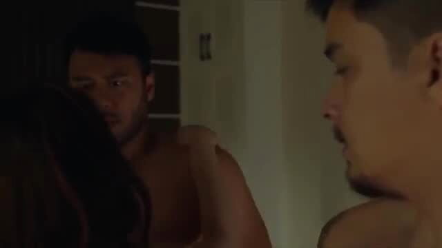 Julia Victoria, Apple Castro, Mara Flores topless threesome tease