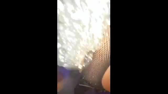 Hot foam party girl in fishnets, wet curves teased in closeup