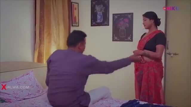 Indian couple in saree foreplay on bed, Pyar Ka Faisla Hot S8