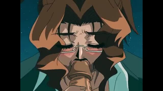 Lactating Onee-san fellatio closeup with naive student on rooftop