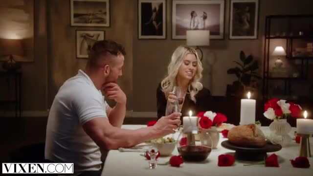 Jill Kassidy dines intimately with Maximo Garcia in steamy Vixen scene