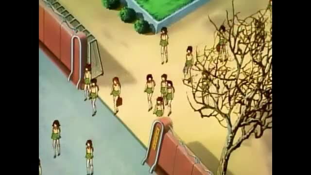 Private Psycho Lesson ep.1: group of sexy anime schoolgirls in short skirts outdoors
