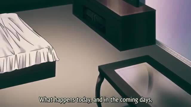 Anime hentai girl in bed seduces teacher in empty school room