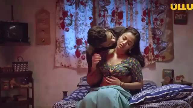 Indian couple hot kissing scene from Andhere me Kand Ullu web series