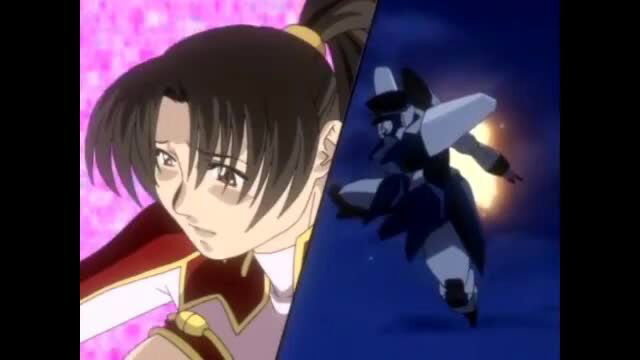 Hentai Express Lust Train anime girl in pink dress poses with mecha suit action