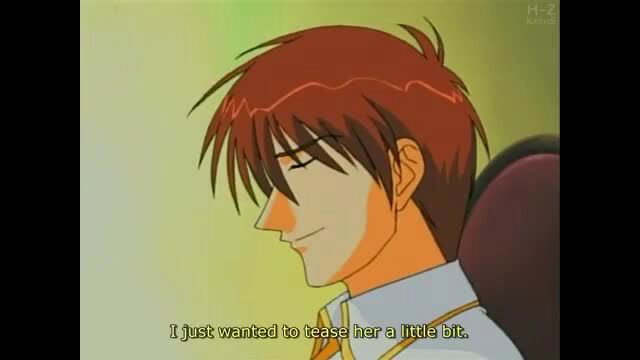 Handsome red-haired anime guy smirking in Kokudo Oh JAV scene
