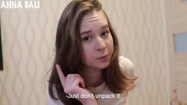 Anna Bali points shocked, don't unpack sex doll boyfriend prank