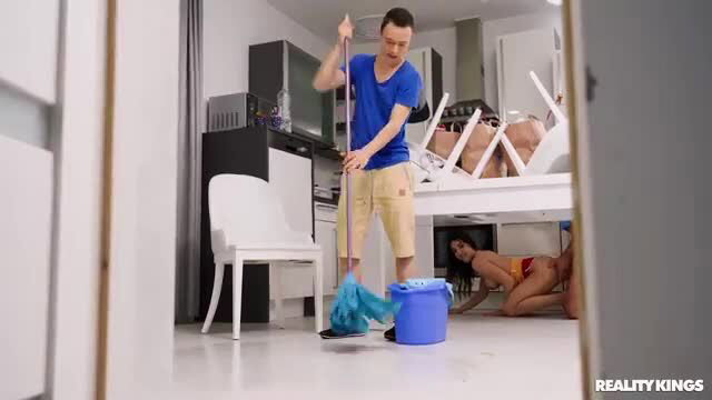 Lisa Belys under sink in bikini seduces neighbor's bf Reality Kings