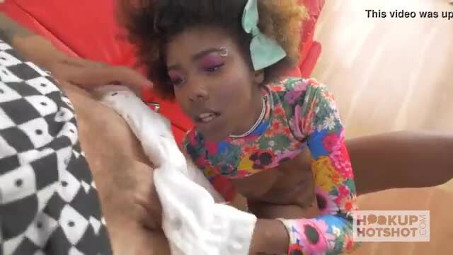 Daizy Cooper black teen sucking cock rough HookupHotShot