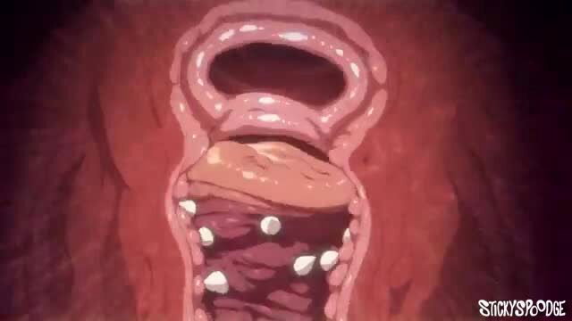 Animated tentacle penetration in tight pussy, StickySpoodge Tenta Time vol.1 ep1