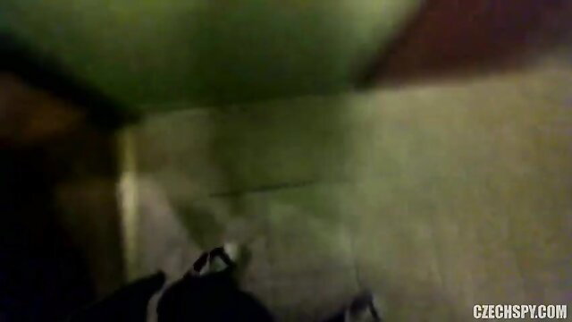 European amateur fucked hard in toilet POV closeup