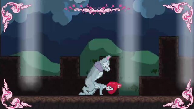 Anthro wolf girl fucked doggystyle in Mystick Knight Maya hentai game