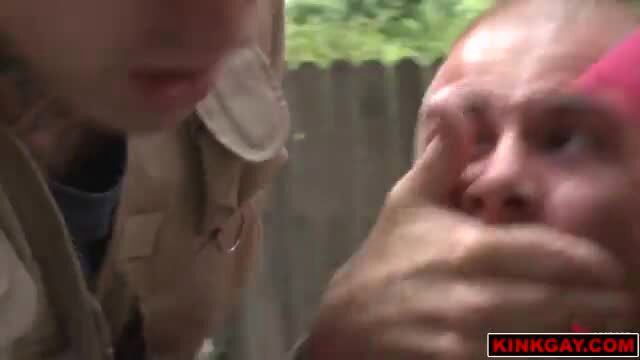 Eli Hunter gagged and groped outdoors by dominant man in No One Can Hear You Scream