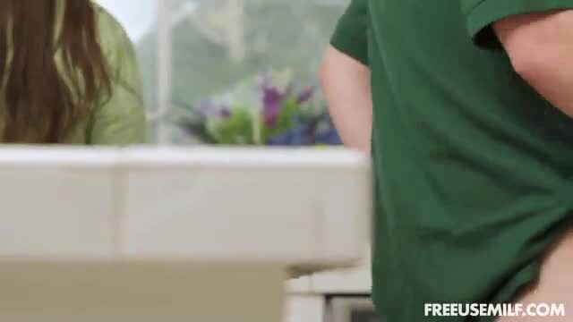 Bella Blu watches hot Whitney OC sex in kitchen