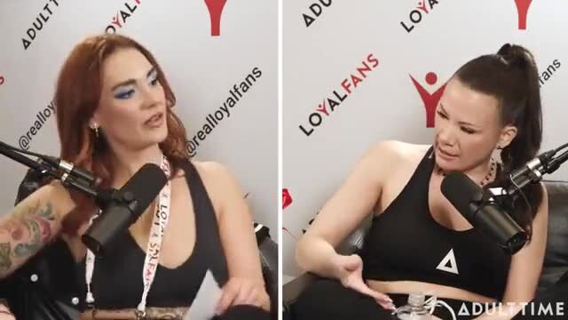 Lexi Luna and Cory Chase at Adult Time LoyalFans panel interview