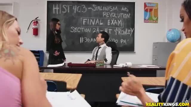 Vina Sky seduces in HIST403 Stalinism exam with hot TAs