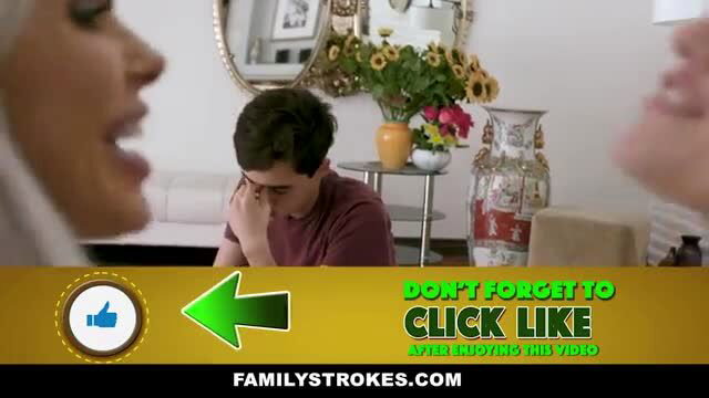 Nina Elle & Amina in thrilling stepmom threesome Family Strokes
