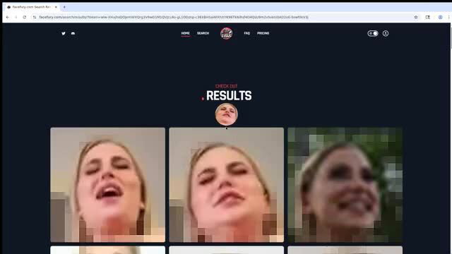 Blonde woman blurred face moaning in ecstasy closeup