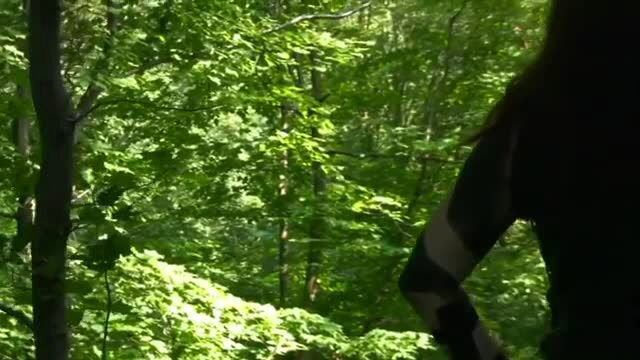 Sara Brooks topless in Skull Forest horror nude scene