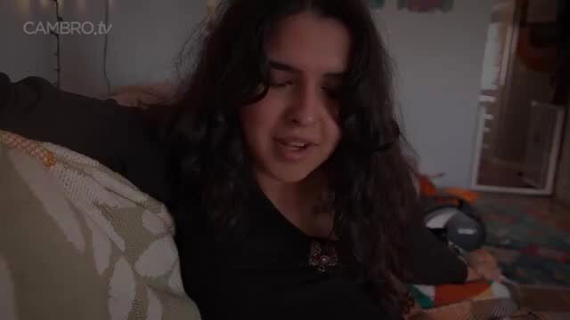 Maya Petite Desi Ammi sneaks you in, seductive brunette gaze