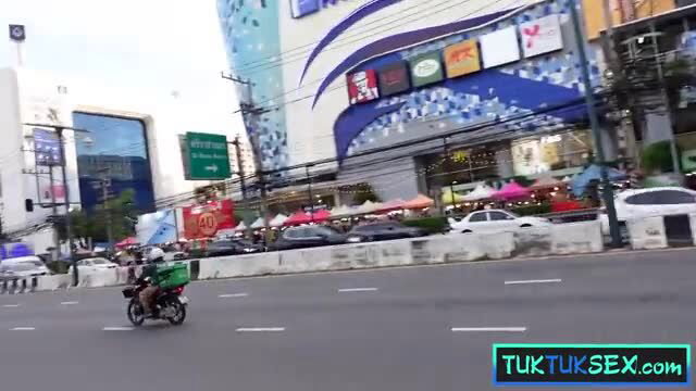 Thai street with motorbike and tuk tuk sex watermark thumbnail
