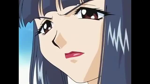 Kamyla closeup angry glare, black hair anime style face, vol 2