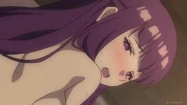 Kumanosuke closeup crying face flushed tears nude JAV hentai style