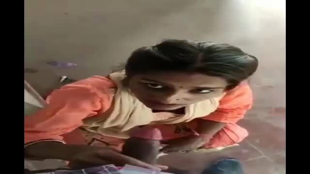 Indian bhabhi sucks devar's cock in salwar kameez, mouth wide open