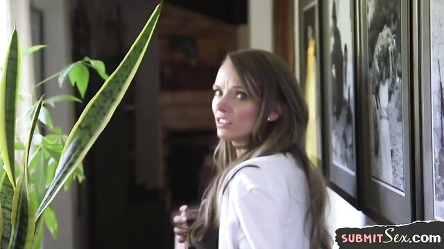 Pristine Edge milf looking back in white blouse, hot assfuck preview