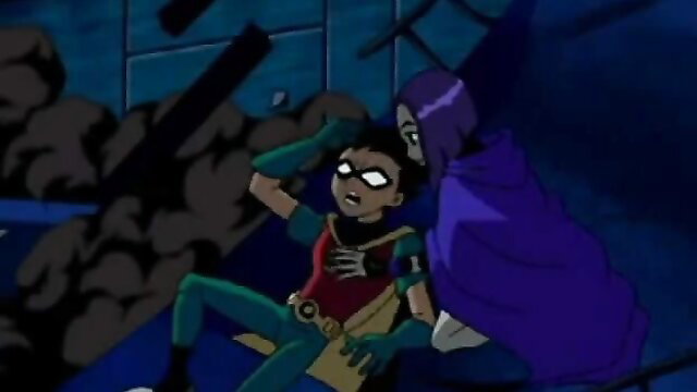 Teen Titans Robin fucking Raven hentai parody thumbnail