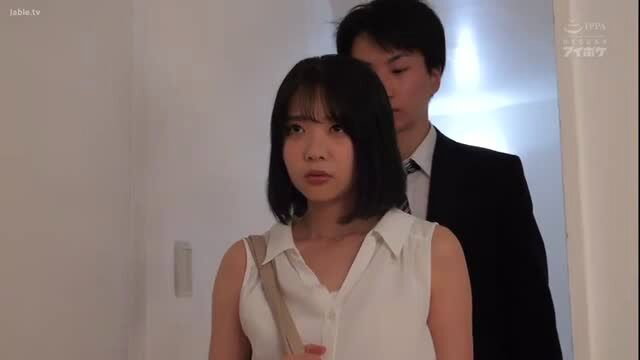 Japanese babe Futaba Ema in tight white tank top with suited ex-bf NTR tension