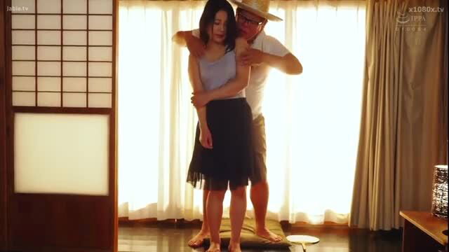 Japanese woman in hug embrace with man, JAV softcore tease