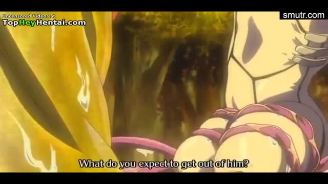 Busty anime girl in stockings asks what you expect from him
