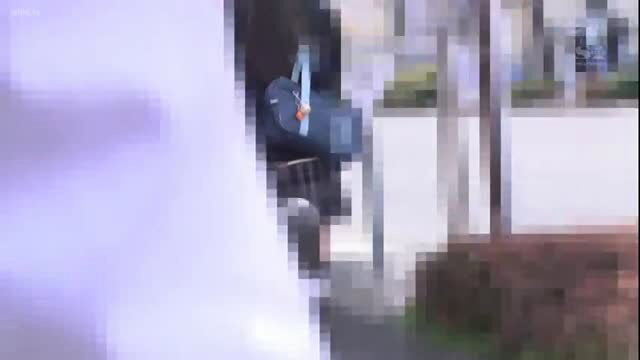 Crowded train molester gropes H-cup uniform girl Aiwa Yume no