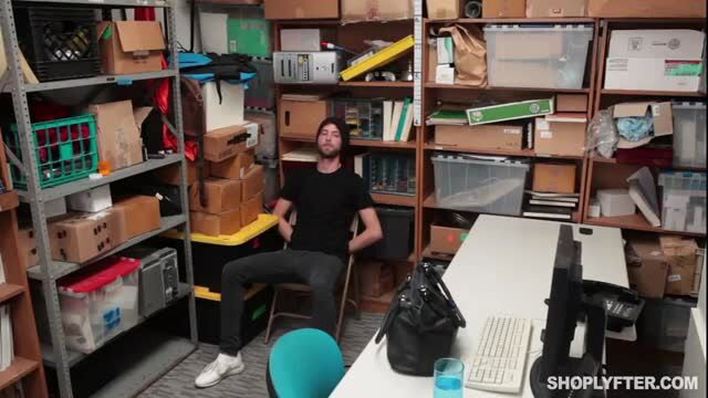 Naughty Dylan relaxes in steamy CFNM office with Krissy