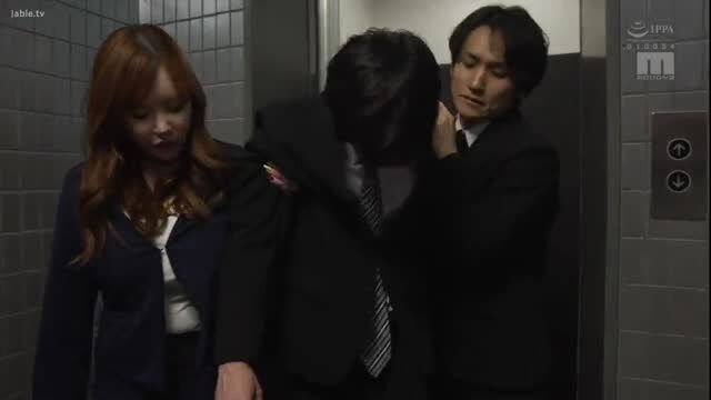 Himari's massive tits pressed on window in jealous NTR sex