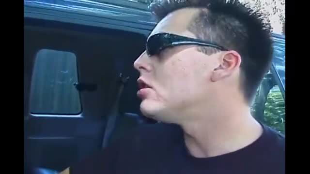 Charmane Star in shades by car, outdoor lesbian group sex tease