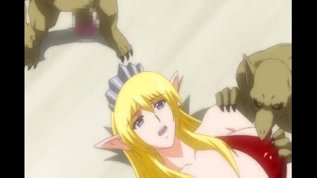 Blonde elf princess groped by goblins in Elf Hime Nina vol.2 hentai